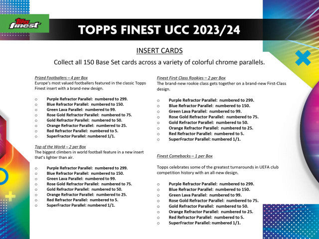 2023/24 Topps Finest UEFA Club Competitions Soccer Hobby Box