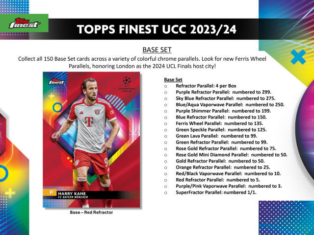 2023/24 Topps Finest UEFA Club Competitions Soccer Hobby Box