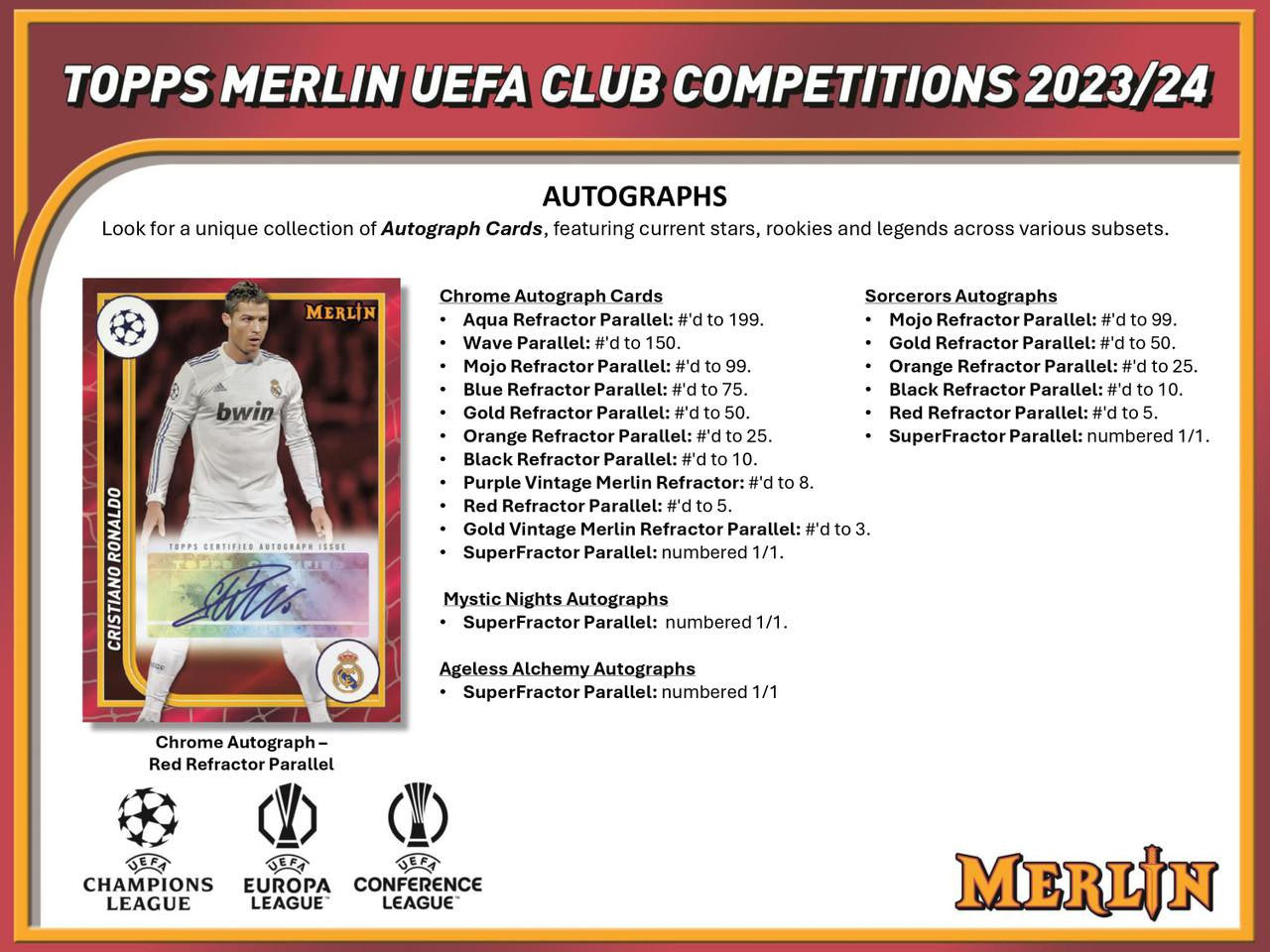2023/24 Topps Chrome Merlin UEFA CC Soccer Hobby Case (12)