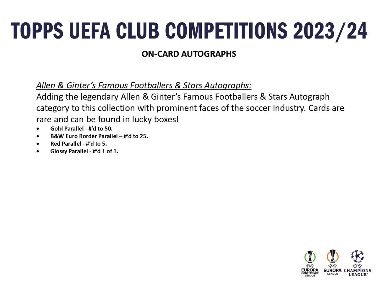 2023/24 Topps UEFA Club Competitions Soccer Hobby Box