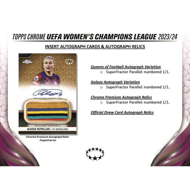 2023/24 Topps Chrome UEFA Women's Champions League Soccer Hobby Case (12)