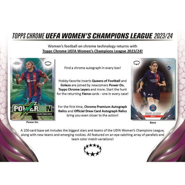2023/24 Topps Chrome UEFA Women's Champions League Soccer Hobby Case (12)