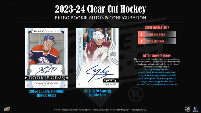 2023/24 Upper Deck Clear Cut Hockey Hobby Case (30)