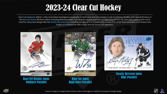2023/24 Upper Deck Clear Cut Hockey Hobby Case (30)