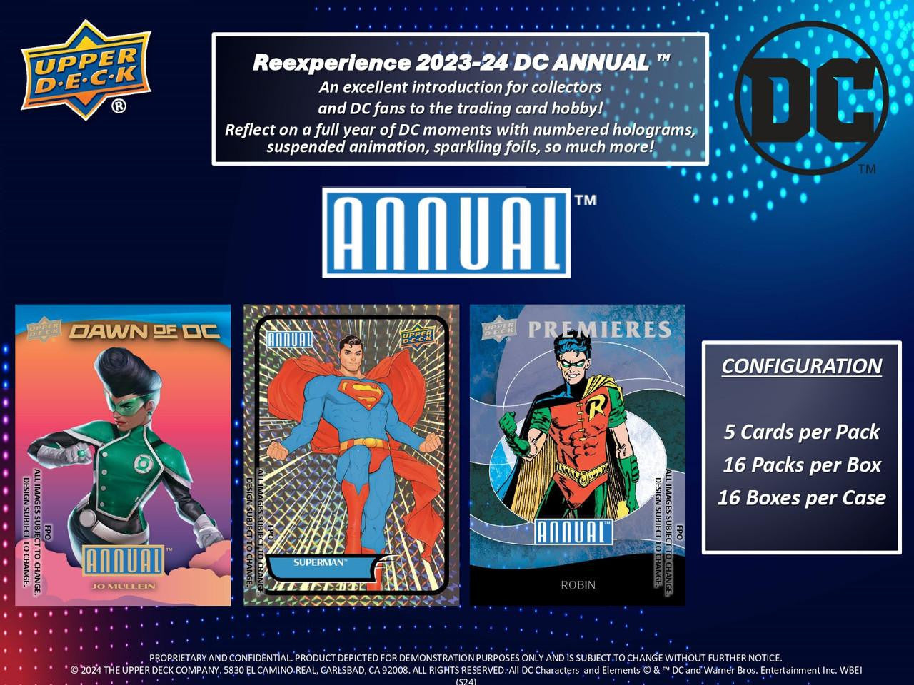 2023/24 Upper Deck DC Annual Hobby Box
