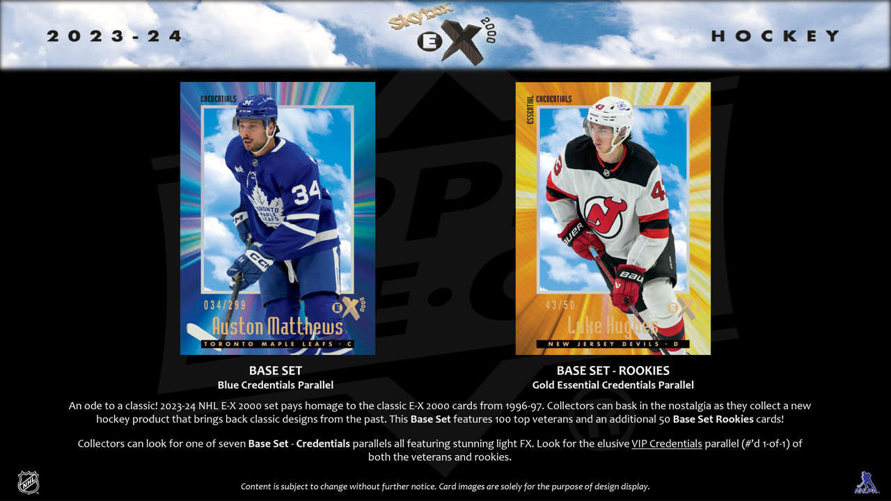 2023/24 Upper Deck Skybox E-X 2000 Hockey Hobby Box