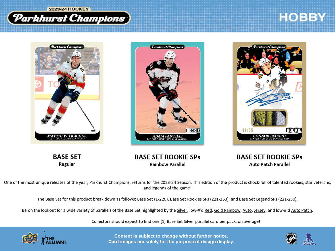 2023/24 Upper Deck Parkhurst Champions Hockey Hobby Case (12)