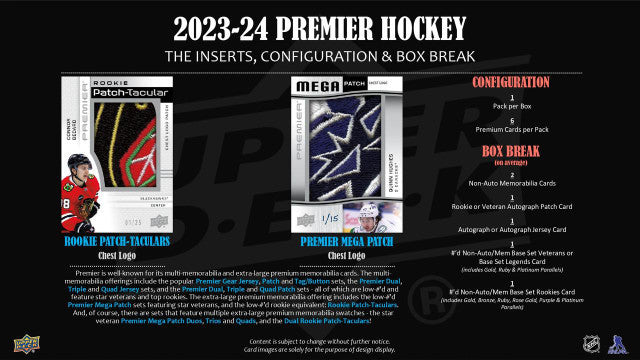 2023/24 Upper Deck Premier Hockey Hobby Case (10)