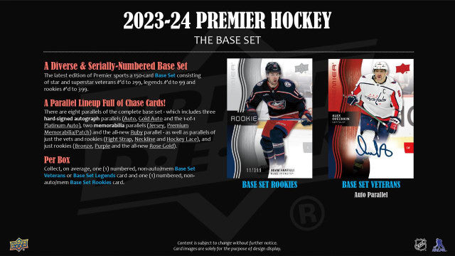2023/24 Upper Deck Premier Hockey Hobby Case (10)