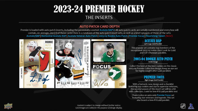 2023/24 Upper Deck Premier Hockey Hobby Case (10)