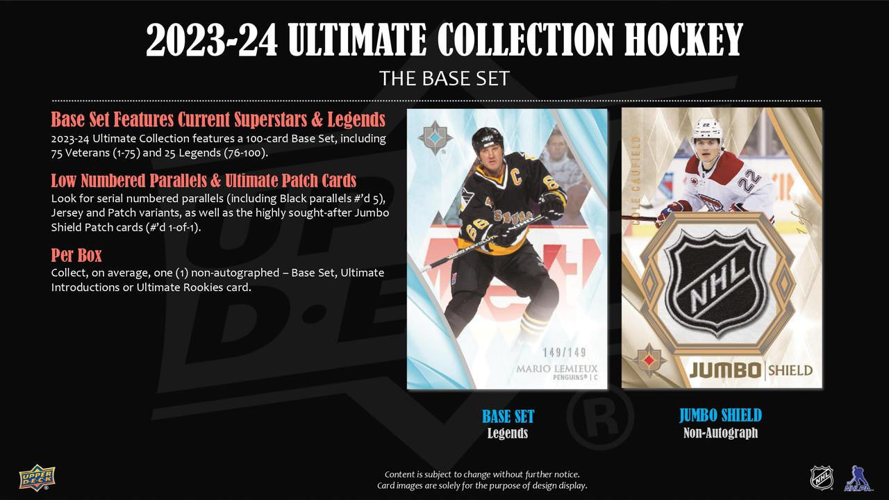 2023/24 Upper Deck Ultimate Collection Hockey Hobby Box