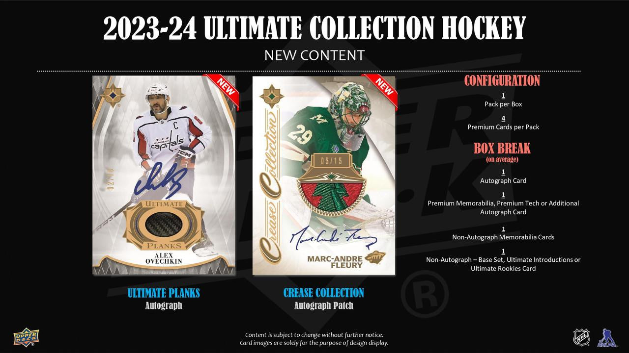 2023/24 Upper Deck Ultimate Collection Hockey Hobby Box