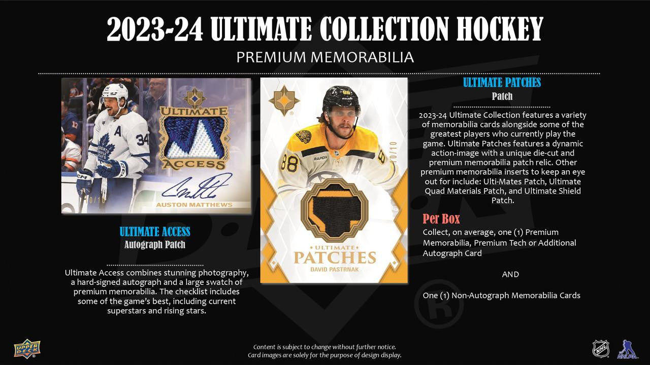 2023/24 Upper Deck Ultimate Collection Hockey Hobby Case (16)