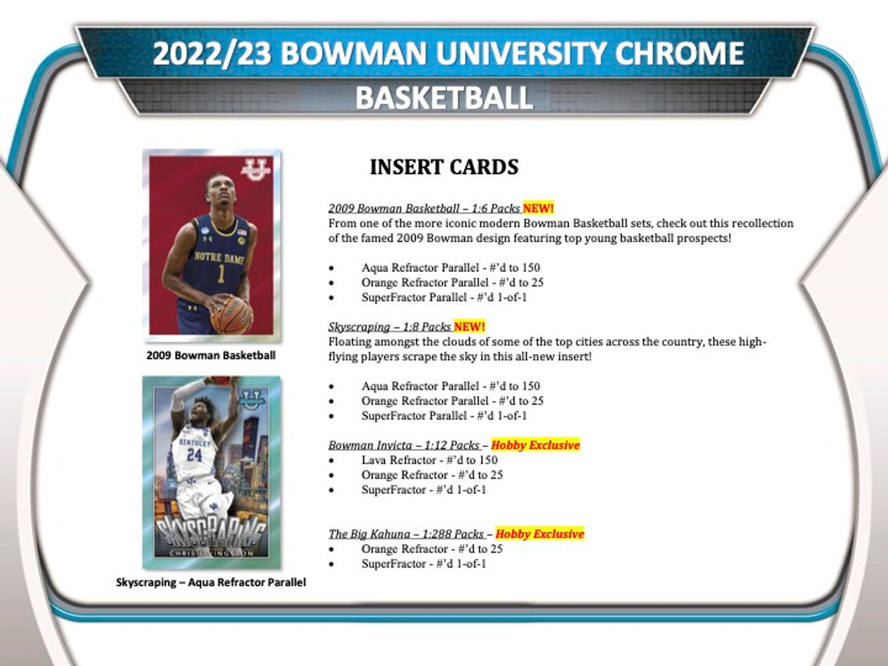 2022/23 Bowman University Chrome Basketball Hobby Case (12)