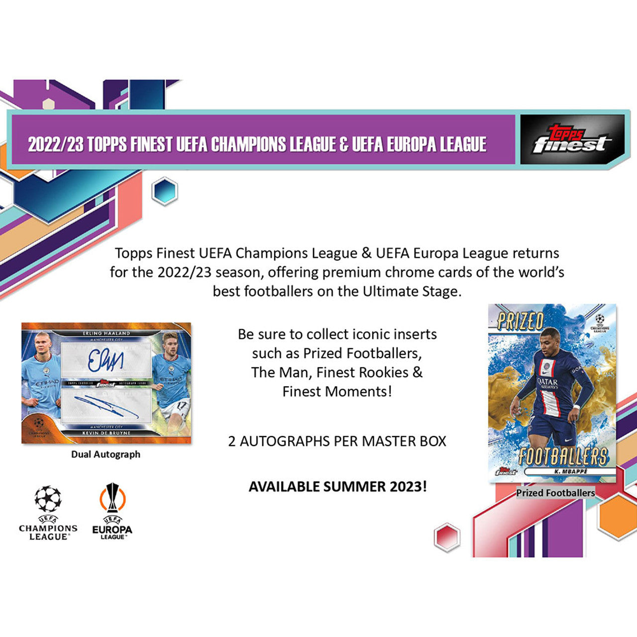2022/23 Topps Finest UEFA Club Competitions Soccer Hobby Box