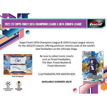 2022/23 Topps Finest UEFA Club Competitions Soccer Hobby Box