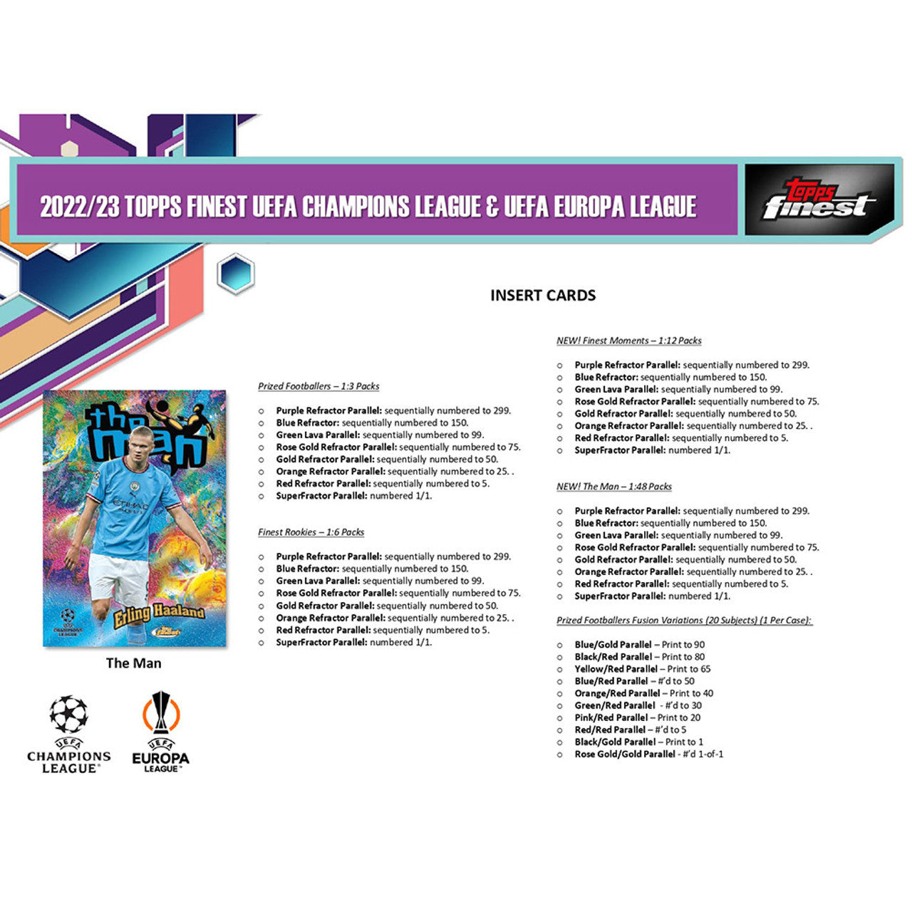 2022/23 Topps Finest UEFA Club Competitions Soccer Hobby Box