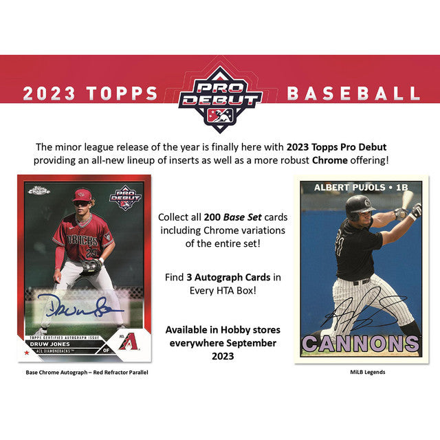 2023 Topps Pro Debut Baseball Hobby Jumbo Box
