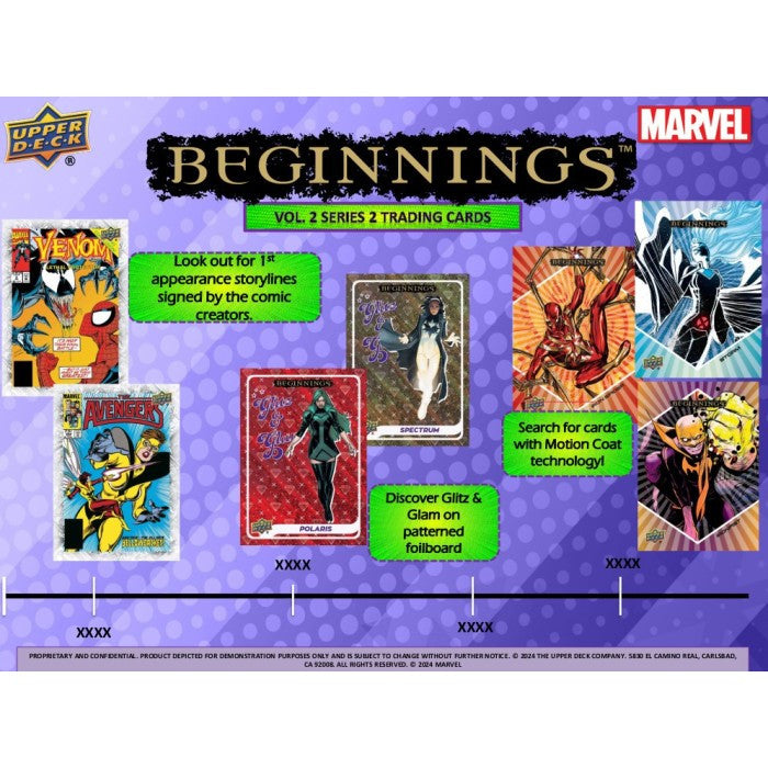 2024 Upper Deck Marvel Beginnings Volume 2 Series 2 Hobby Box