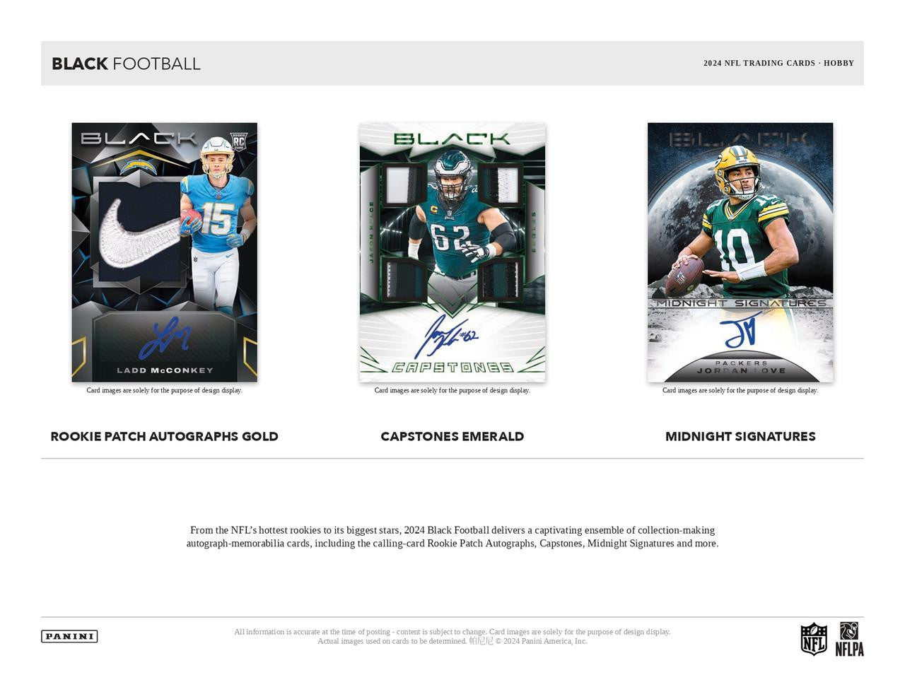 2024 Panini Black Football Hobby Box