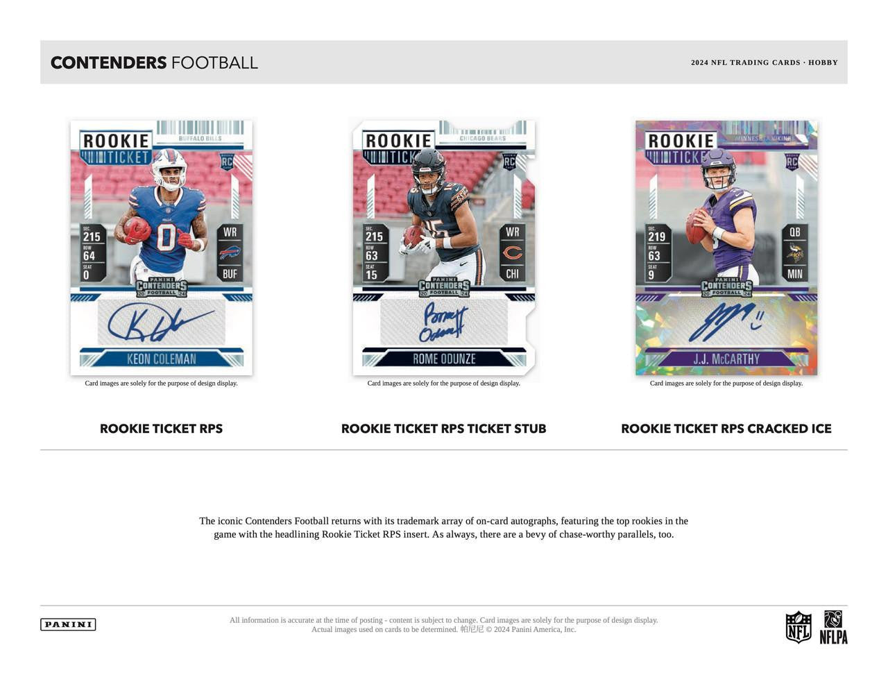 2024 Panini Contenders Football Mega Box SP Images