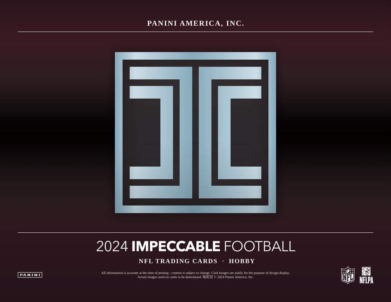 2024 Panini Impeccable Football Hobby Box