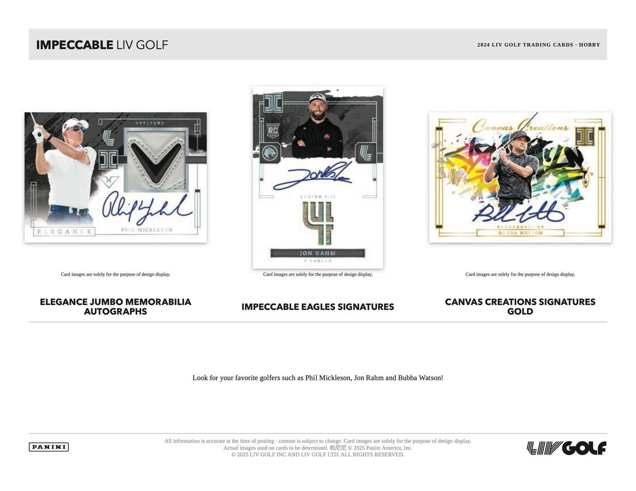 2024 Panini Impeccable LIV Golf Hobby Box