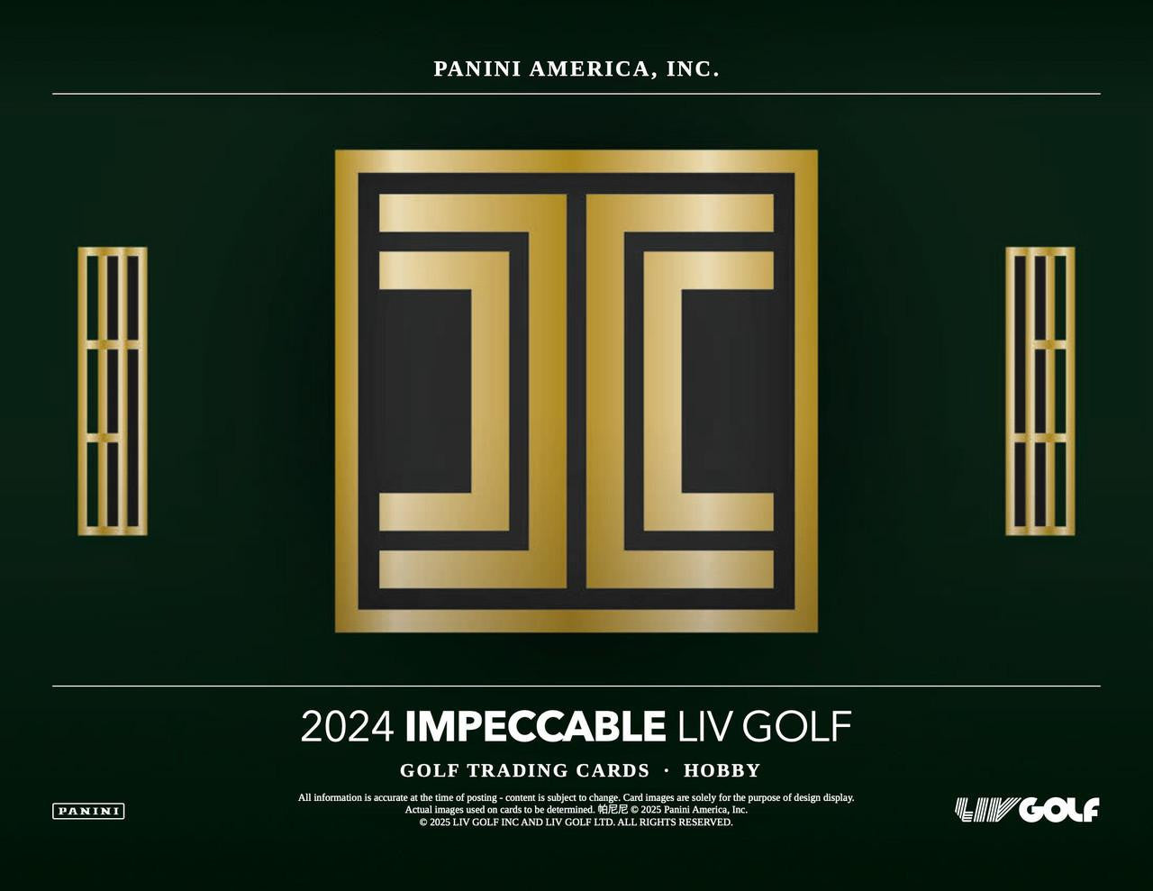 2024 Panini Impeccable LIV Golf Hobby Box