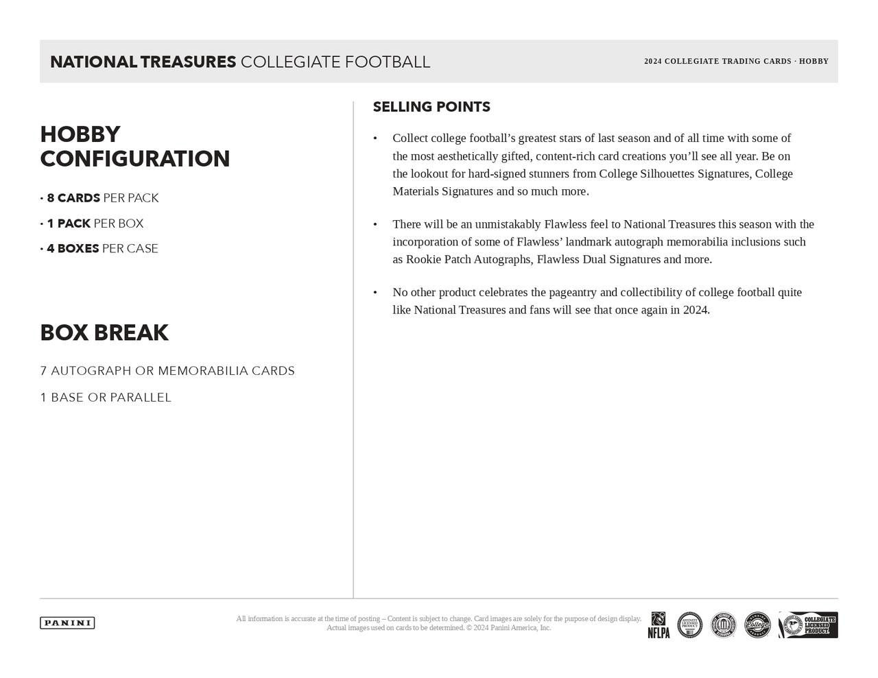 2024 Panini National Treasures Collegiate Football Hobby Case (4)
