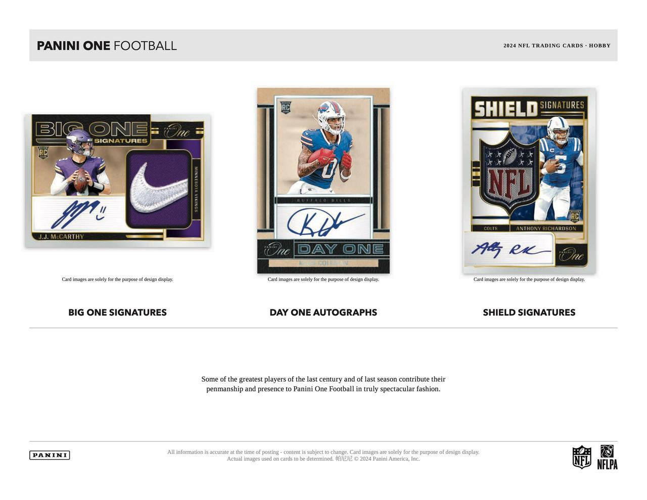 2024 Panini One Football Hobby Box