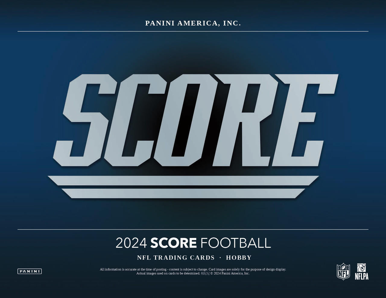 2024 Panini Score Football Hobby Box