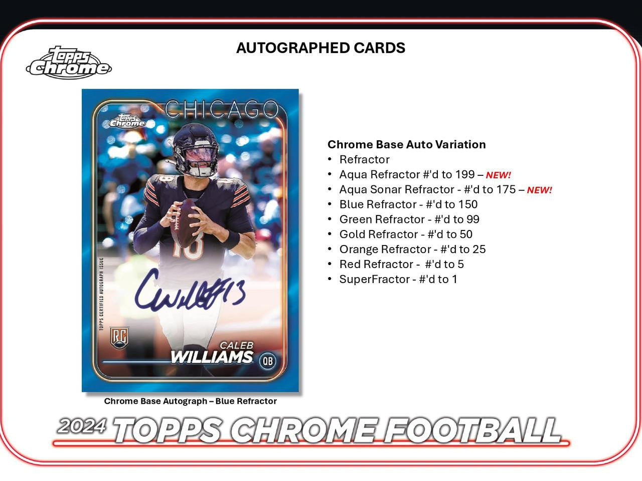 2024 Topps Chrome Football Blaster Box