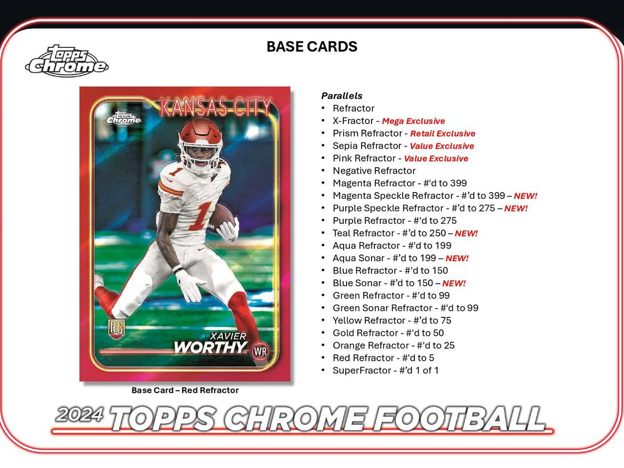 2024 Topps Chrome Football Blaster Box