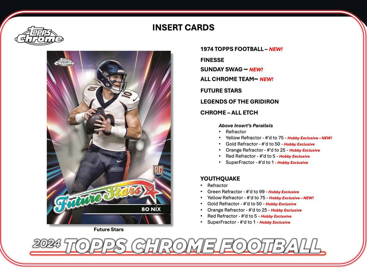 2024 Topps Chrome Football Hobby Box