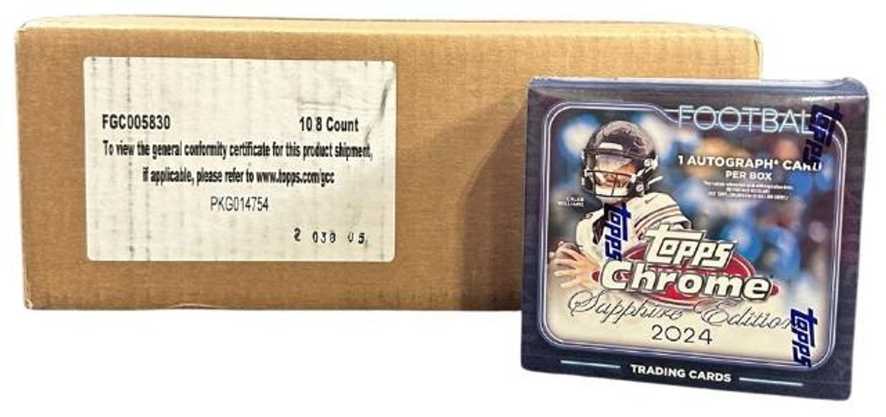 2024 Topps Chrome Football Sapphire Hobby Case (10)