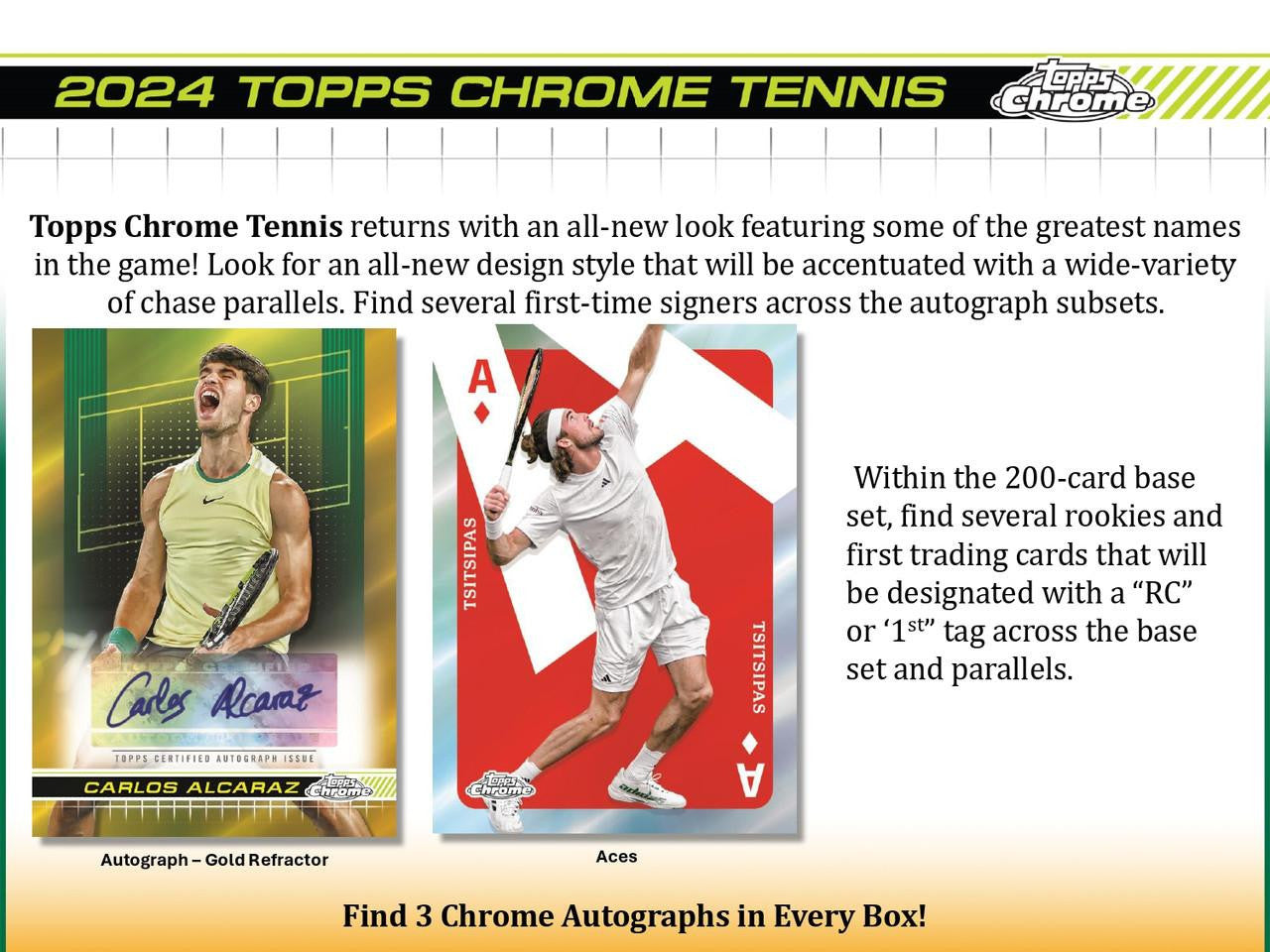 2024 Topps Chrome Tennis Hobby Case