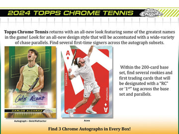 2024 Topps Chrome Tennis Hobby Case