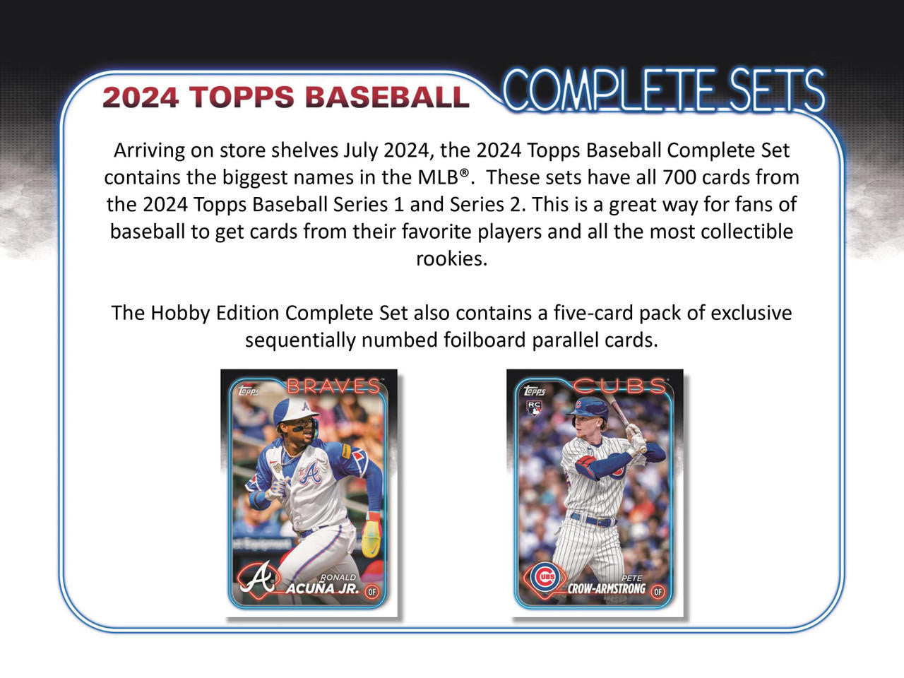 2024 Topps Complete Baseball Hobby Factory Set