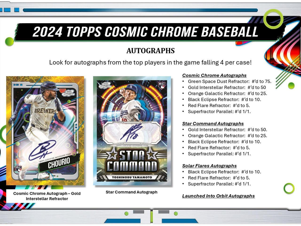 2024 Topps Cosmic Chrome Baseball Hobby Case (12)