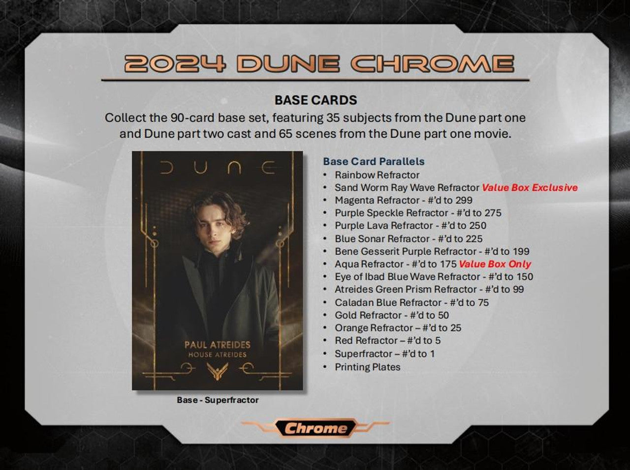 2024 Topps Dune Chrome Blaster Box