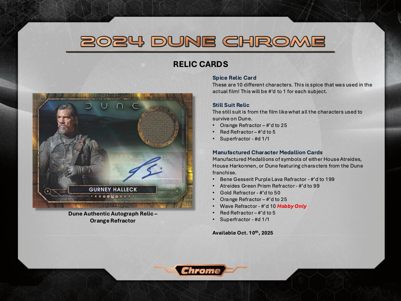 2024 Topps Dune Chrome Hobby Box