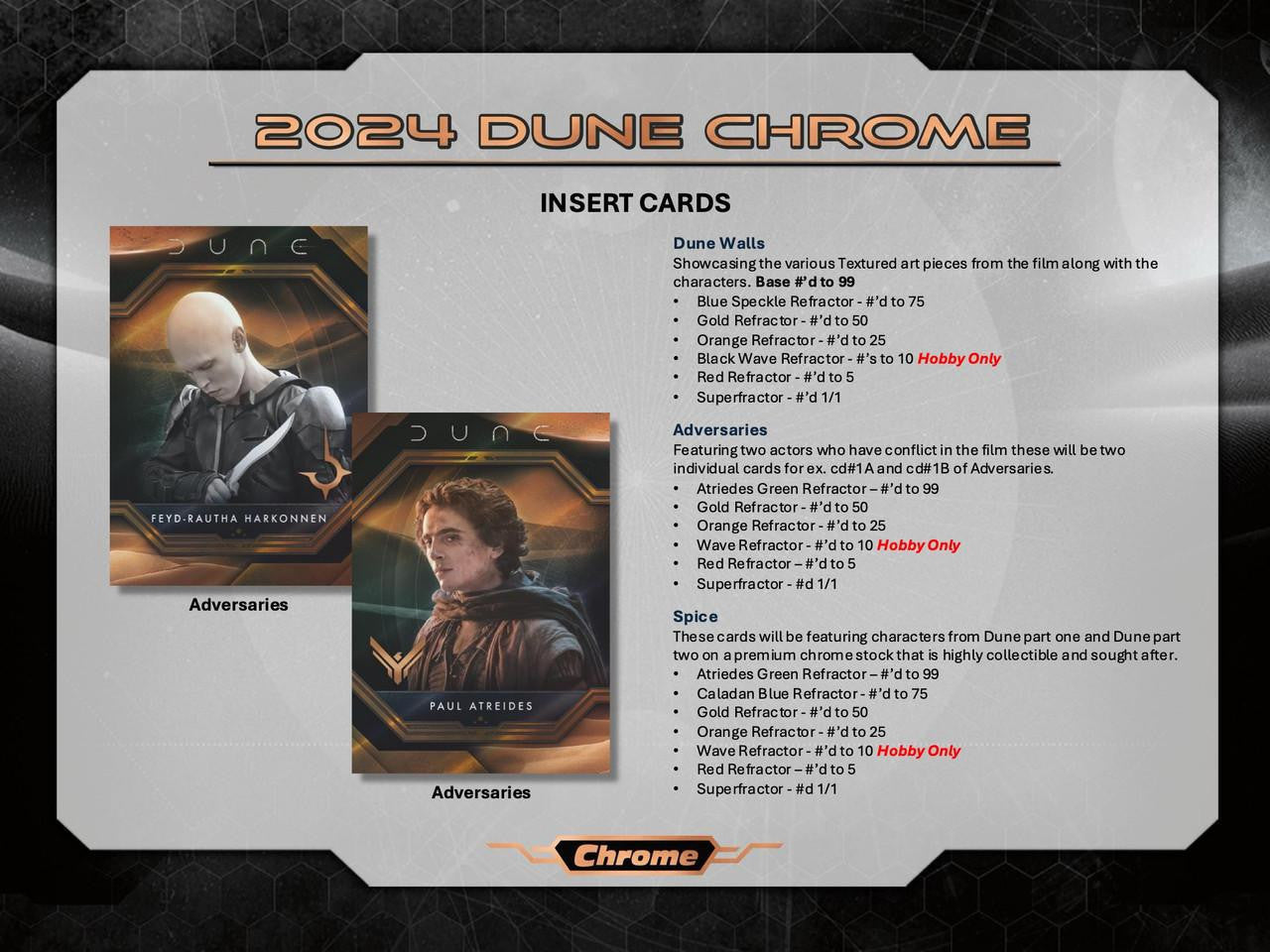 2024 Topps Dune Chrome Hobby Box