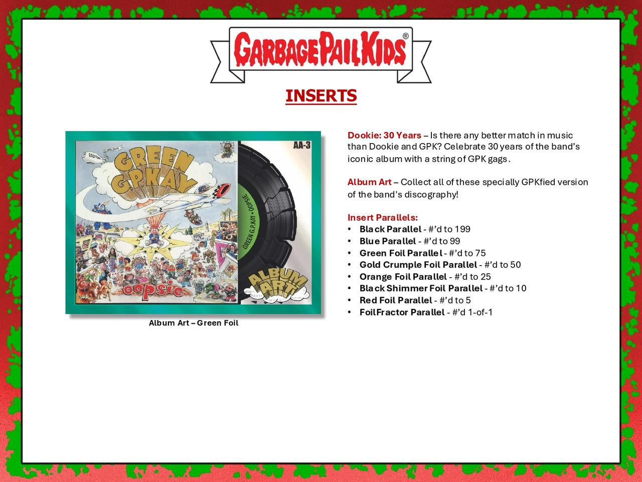 2024 Topps Garbage Pail Kids Battle Of The Bands: Green Day Hobby Box