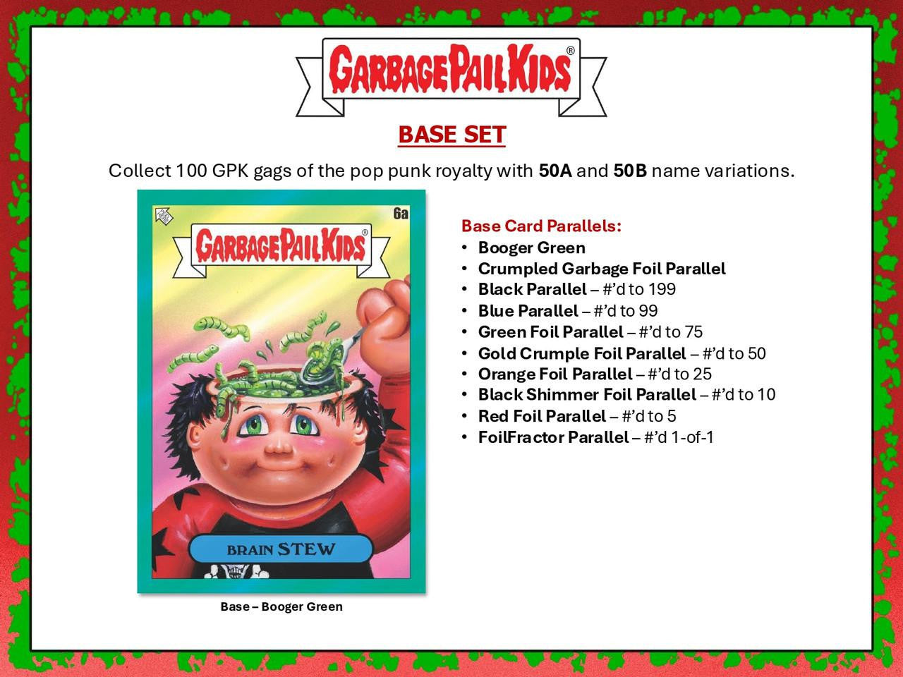 2024 Topps Garbage Pail Kids Battle Of The Bands: Green Day Hobby Box