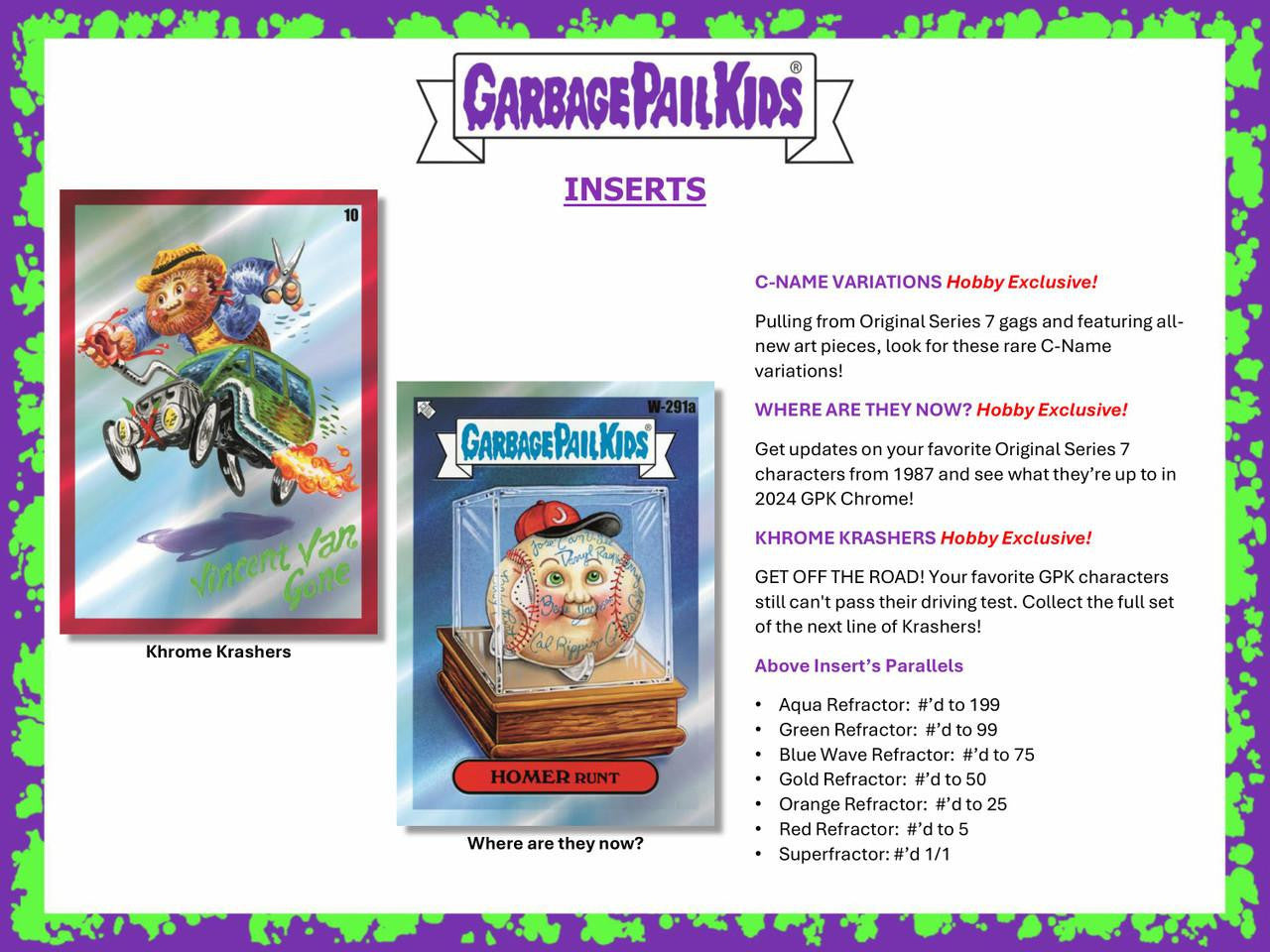 2024 Topps Garbage Pail Kids Chrome Series 7 Hobby Case (12)