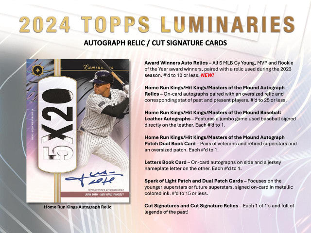 2024 Topps Luminaries Baseball Hobby Case (6)