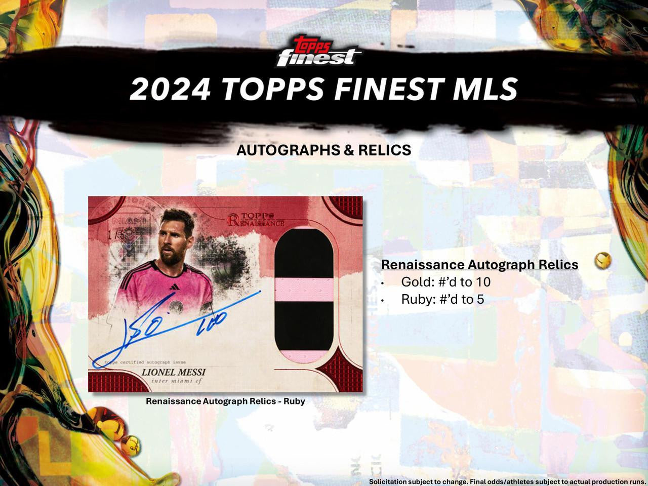 2024 Topps Finest MLS Hobby Box