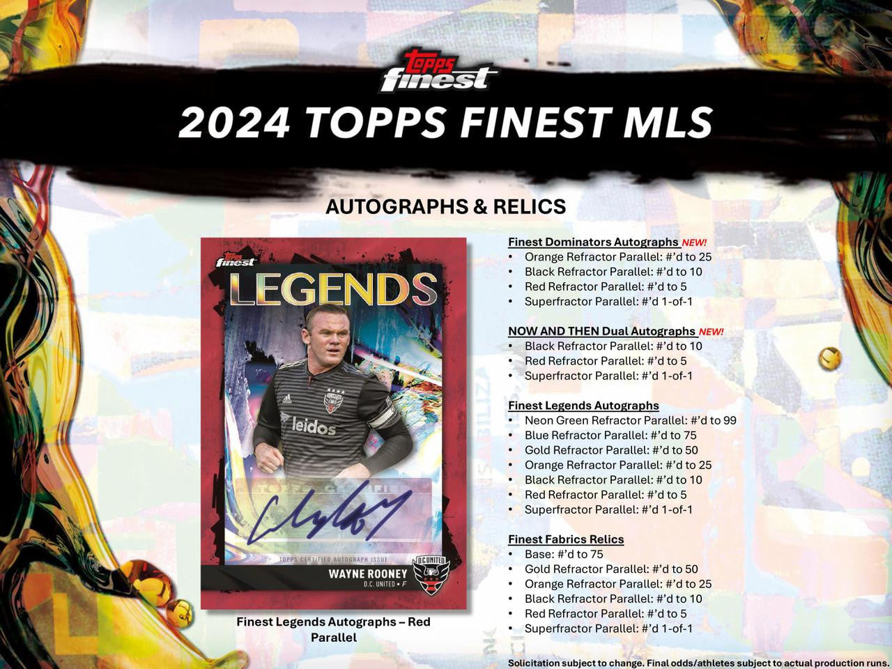2024 Topps Finest MLS Hobby Box