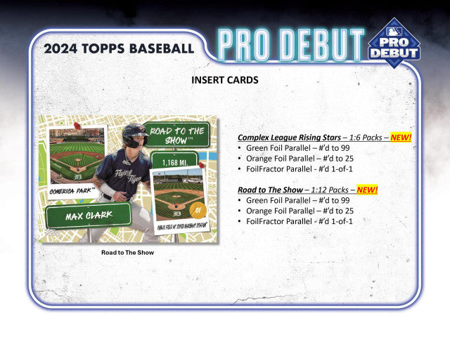 2024 Topps Pro Debut Baseball Jumbo Hobby Box