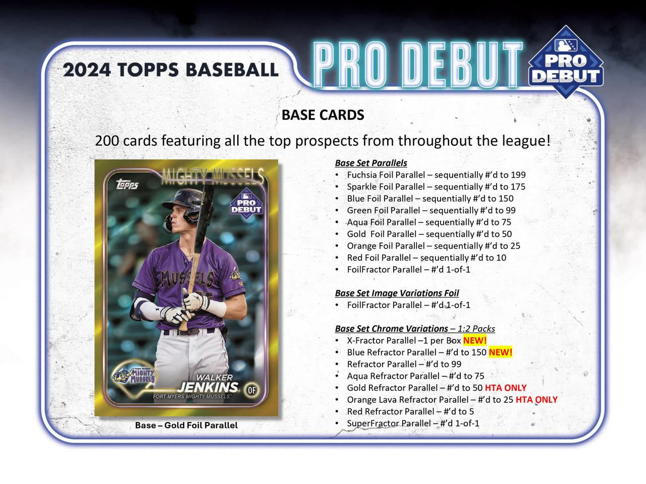 2024 Topps Pro Debut Baseball Jumbo Hobby Box